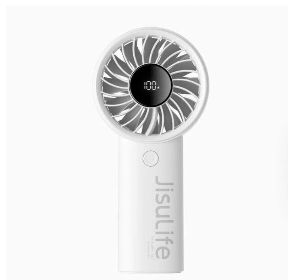 JISULIFE 3600mAh Portable Pocket Fan Life 4 Gray : ,